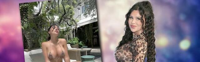 Jedva prekrila bradavice! Stanija u minijaturnom bikiniju zaplila Majami (FOTO)