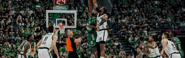 Partizanovih 14 napada zaredom bez poena... (Video)