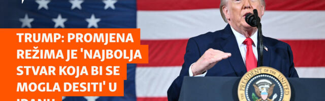 Trump: Promjena režima je 'najbolja stvar koja bi se mogla desiti' u Iranu