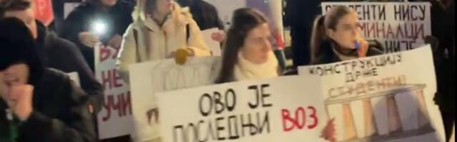 Studenti ponovo na ulicama Niša i Beograda: Ovo je poslednji voz za promenu