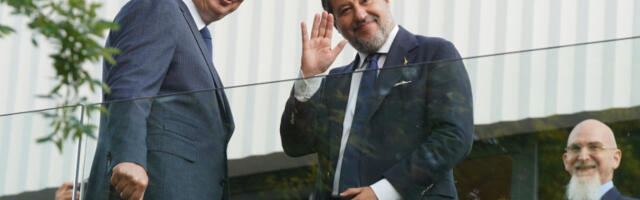 Vučić dočekao italijanskog ministra Salvinija: U toku sastanak dve delegacije (FOTO)