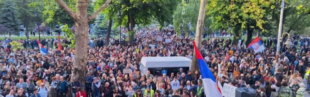 Studenti u Nišu poručili: Ovo je naš grad. Grad edikta, a ne grad diktata