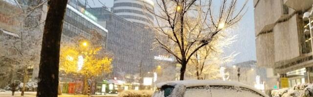 Pao prvi sneg u Novom Sadu