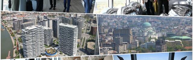 ZA 25 SEKUNDI DO 41. SPRATA NA 155. METRU I SPEKTAKULARNOG POGLEDA Sve o novom vidikovcu na vrhu Kule Beograd, jedinstven doživljaj grada s NAJVIŠE TAČKE (FOTO)