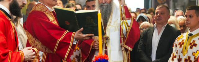 "ZAKON HRISTOV, KRST I VERA SMETAJU ONIMA KOJI USPOSTAVLJAJU ZAKONE OVOG SVETA": Odjeknula đurđevdanska poruka patrijarha Porfirija