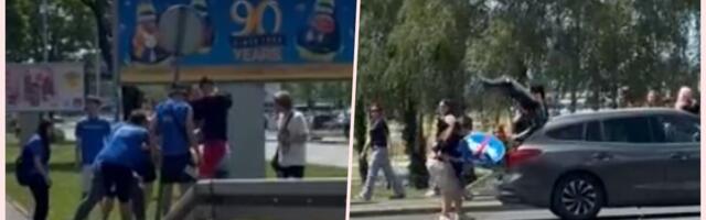 SKANDALOZNO PONAŠANJE ZAGREBAČKIH MATURANATA! Iščupali saobraćajni znak, pa ga ubacili u prtljažnik (VIDEO)