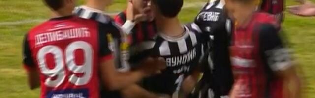 Frka na meču Mačva - Partizan: Tuča na samom kraju, Sek "pocrveneo", Pejović bio u klinču i sa Vukotićem