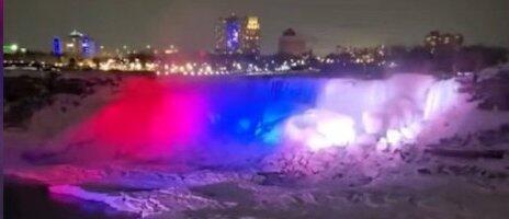 Srpska zastava usred SAD-a: Pogledajte spektakularan prizor Nijagarinih vodopada (FOTO/VIDEO)