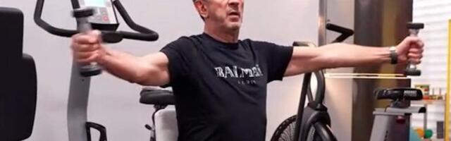 Žika Jakšić radi vežbe: Voditelj pokazao kako se oporavlja nakon moždanog (VIDEO)