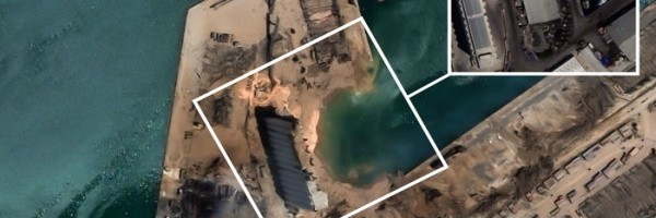 Satelitske fotografije Bejruta posle strahovite eksplozije