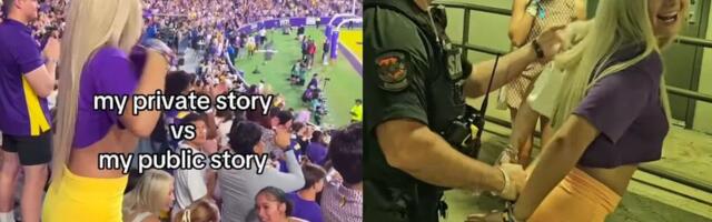 Zarađuje pola miliona godišnje, sada je uhapšena jer je na utakmici pokazala gole grudi