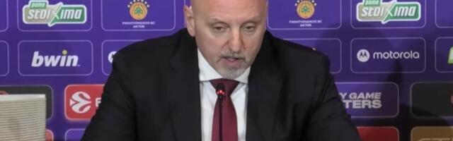 Saša Obradović podigao glas na konferenciji posle Panatinaikosa: "Greška je svačija, ali pričaćemo o tome"