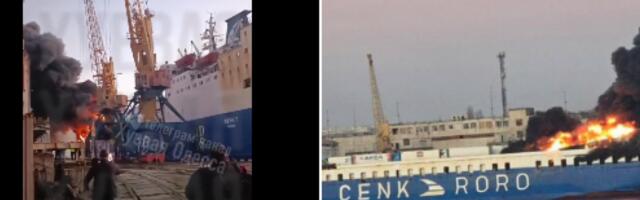 DRAMA U CRNOM MORU: Iskander pogodio TURSKI PUTNIČKO-TERETNI BROD u ukrajinskoj luci (VIDEO)