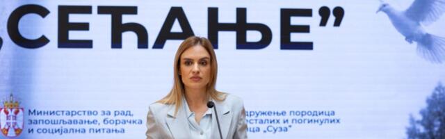 MINISTARКA MILICA ĐURĐEVIĆ STAMENКOVSКI OTVORILA IZLOŽBU "SEĆANJA“: Srbija neće odustati od traganja za istinom