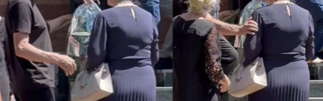 MOKA SLAVNIĆ UTEŠIO UTUČENU SNEŽANU SAVIĆ: Tužne scene na sahrani Olivere Katarine! (VIDEO)