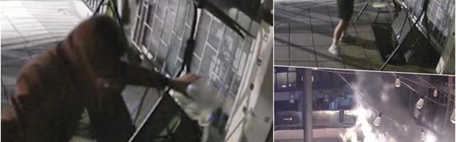 POGLEDAJTE SNIMAK PALJENJA KAFIĆ U ČUMIĆEVOM SOKAČETU: Sumnja se da je ovo motiv, a napadač pretio i GRANATOM! (video)