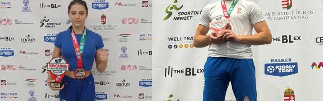 Srpski kik-bokseri Maša Damjanović i Vasilije Krajnović osvojili Svetski kup u Budimpešti
