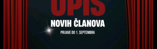 Upis novih članova u Dramski studio Doma omladine