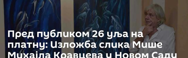Пред публиком 26 уља на платну: Изложба слика Мише Михајла Кравцева у Новом Саду