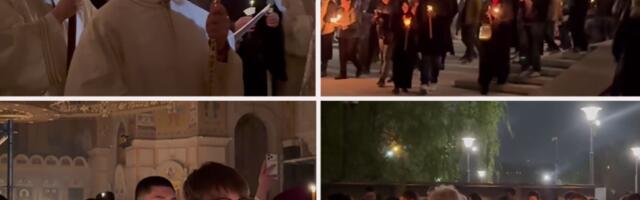 BLAGODATNI OGANJ IZ SVETE ZEMLJE DONET U SRBIJU: Hiljade vernika dočekalo najveće čudo pravoslavlja ispred Hrama Svetog Save! (FOTO, VIDEO)