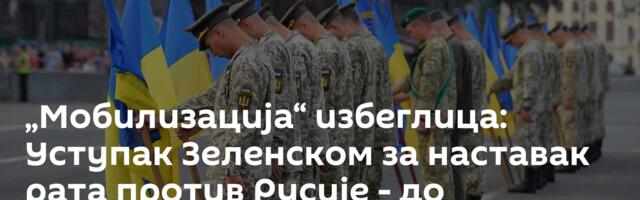 „Мобилизација“ избеглица: Уступак Зеленском за наставак рата против Русије - до последњег Украјинца