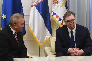 Председник Вучић примио у опроштајну посету палестинског амбасадора