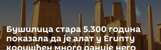 Бушилица стара 5.300 година показала да је алат у Египту коришћен много раније него што се мислило