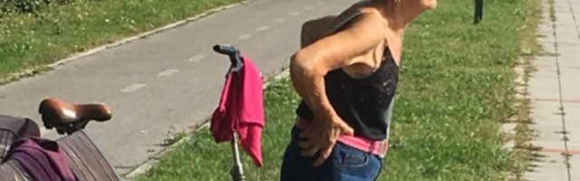 Ima 80 godina, vežba na keju: BRAVO za Novosađanku!