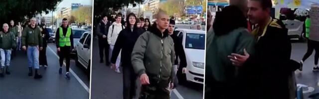 Stravičan video - veličanje nacizma u srcu Novog Sada: Snimljeni skinhedski s blokaderima