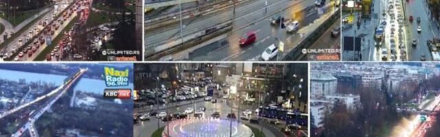 BEOGRAD JE STAO! Mostovi "zatvoreni", Autokomanda začepljena, AUTOMOBILI nemaju kud (FOTO)