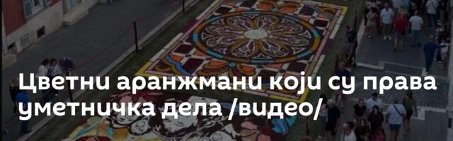 Цветни аранжмани који су права уметничка дела /видео/