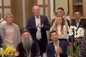 Ђоковићи прославили Аранђеловдан са патријархом Порфиријем