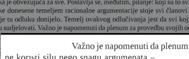 Blokadna kuharica: Plenum sprovodi odluke ne silom, već snagom argumenata – 6 DEO