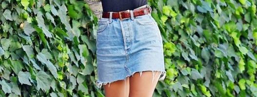 Bezvremeni komad: Kako teksas suknju nose poznate dame u letnjim mesecima?