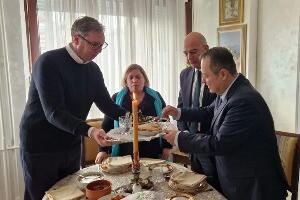 Вучић на слави угостио Дендијаса и Дачића