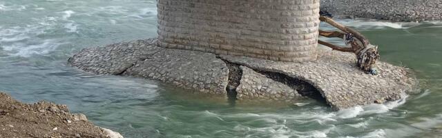 Висок водостај Лима оштетио мост у Шарампову