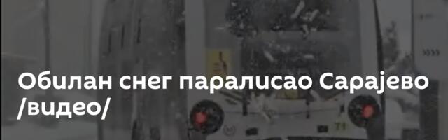 Обилан снег паралисао Сарајево /видео/