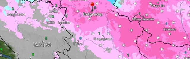 (RADARSKI SNIMCI) Jug Srbije u olujnoj zoni, sneg počeo da veje! Pogledajte kako će se hladne mase stapati u jednu i gde će padati 48h! Neka se spremi i Beograd