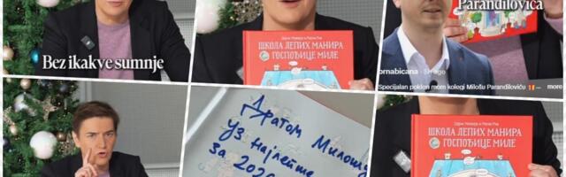 "DVA SPECIJALNA POKLONA ZA MOG DRUGA PARANDILOVIĆA" Brnabić rešila da obraduje i opozicionog poslanika: Lepa knjiga o manirima, a tu je I HIT POSVETA! (VIDEO)