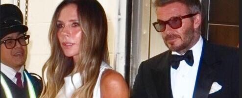 Bekamovi izbegli crveni tepih na gala večeri: Skrivali se iza automobila