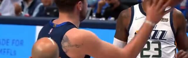 Ovakva "eksplozija" Luke Dončića nikad nije viđena, NASEO na provokaciju i krenuo u obračun: Slovenac GAĐAO LOPTOM Rudija Gobera! /VIDEO/