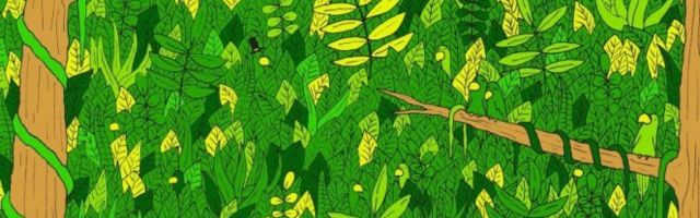 DOBRO POGLEDAJTE CRTEŽ! Da li možete da pronađete ZMIJU u svom ovom zelenilu?