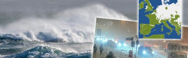 "Ne izlazite iz kuća, životi su u opasnosti!" Dramatično upozorenje stručnjaka dok se oluja spaja sa ledenom masom iznad Evrope (FOTO/VIDEO)