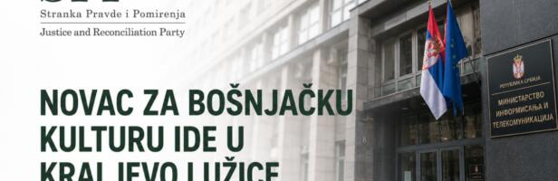 Novac za bošnjačku kulturu ide u Kraljevo i Užice — SPP traži hitno obrazloženje
