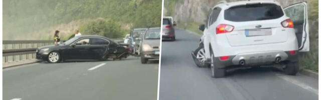 ŽESTOK UDES NA ZLATIBORSKOM PUTU Vozilo se poprečilo, delovi rasuti svuda! Stvaraju se duge kolone (VIDEO)