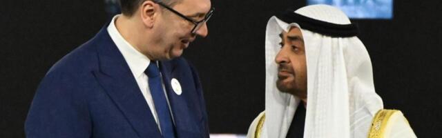 VUČIĆ SE SASTAO SA ŠEIKOM MOHAMEDOM BIN ZAJEDOM AL NAHJANOM: Predsednik Srbije sa liderom UAE, razgovaraće i o NIS-u