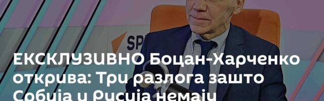 ЕКСКЛУЗИВНО Боцан-Харченко открива: Три разлога зашто Србија и Русија немају дугорочни гасни уговор