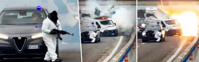 (VIDEO) Ova zloglasna banda je izvela filmsku pljačku u Italiji?! Tragovi odveli policiju na dobro poznato mesto