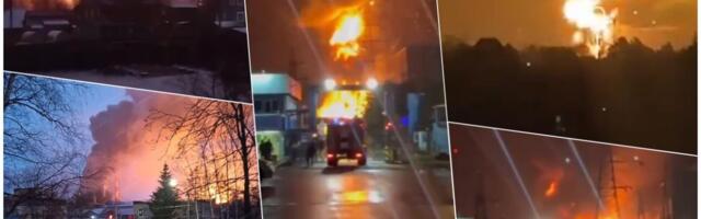 NAPADNUTA MOSKVA, ODJEKUJU SNAŽNE EKSPLOZIJE! Aerodrom Žukovski HITNO obustavio sve letove i rad! Dronovi bruje nad prestonicom RUSIJE! (FOTO/VIDEO)