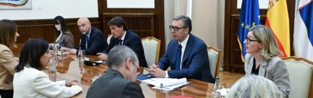 VUČIĆ SE SASTAO SA MINISTARKOM ODBRANE ŠPANIJE! Sledi dodela ordena porodici posthumno odlikovanog podoficira Vojske Srbije!